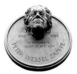 Peter Wessel Zappfe memorial plaque