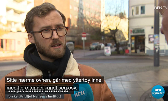 Image from interview with Torjus Lunder Bredvold at NRK TV