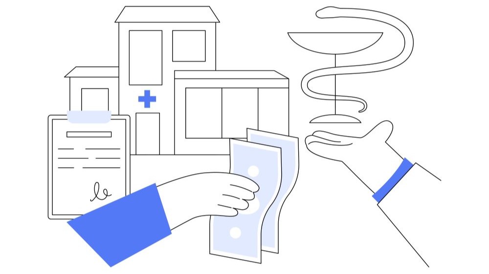 private donor giving money to fund health care 
