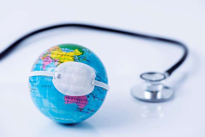 globe and stethoscope