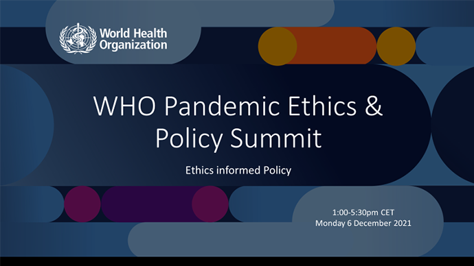 WHO poster