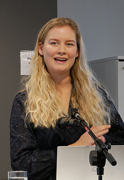 Heidi Marie Nilsen taler på årskonferansen