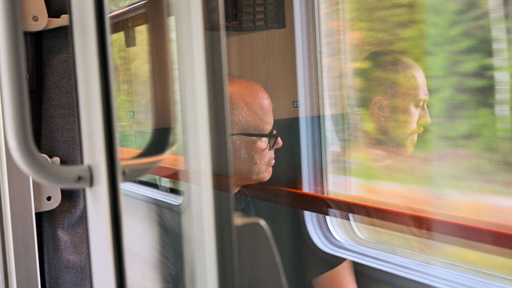 Per Gunnar Røe is on the train