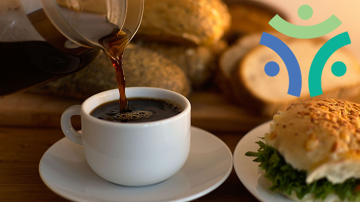 Coffe and sandwich
